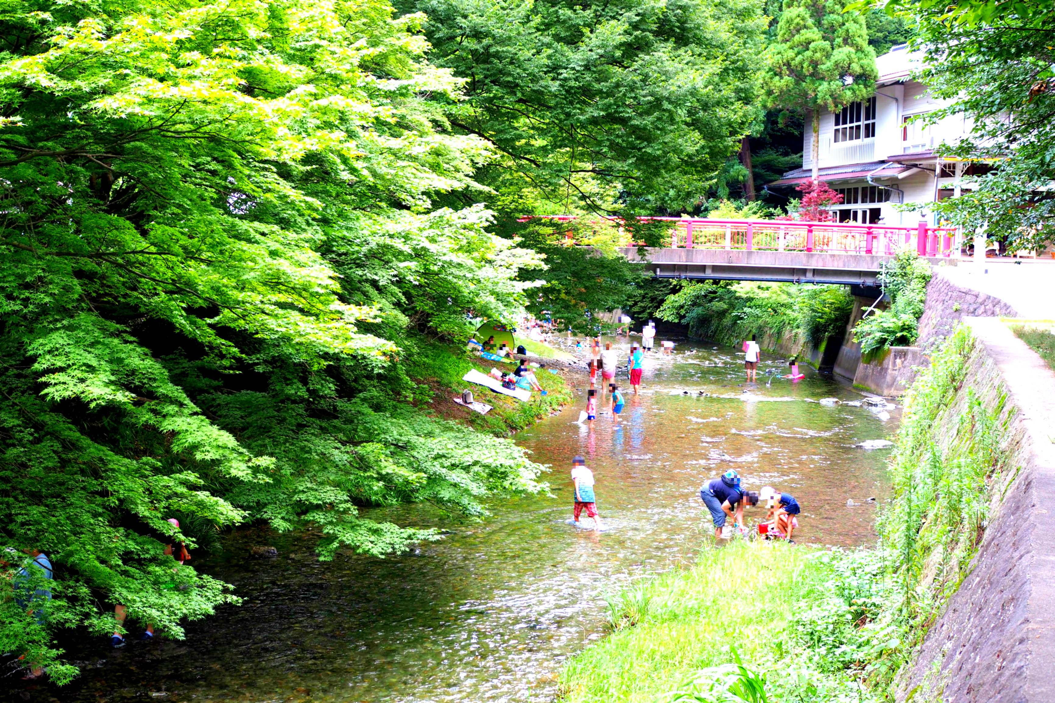 久山町の猪野公園で川遊び 糟屋郡 福岡touch